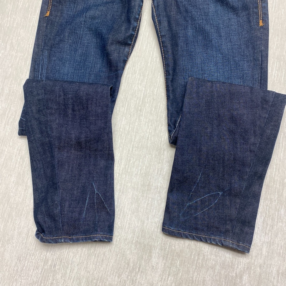 Western Glove Works 1921 Straight Jeans Women 29x32 Blue Cotton Stretch Low Rise - Picture 9 of 15
